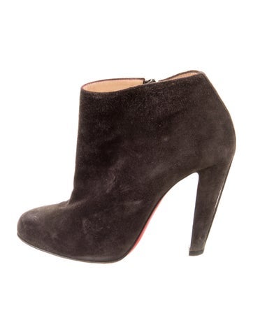 Christian Louboutin Boots Suede Animal Print IT 35.5 | 5.5