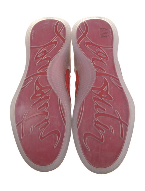 Christian Louboutin Spike Accents Suede Sneakers