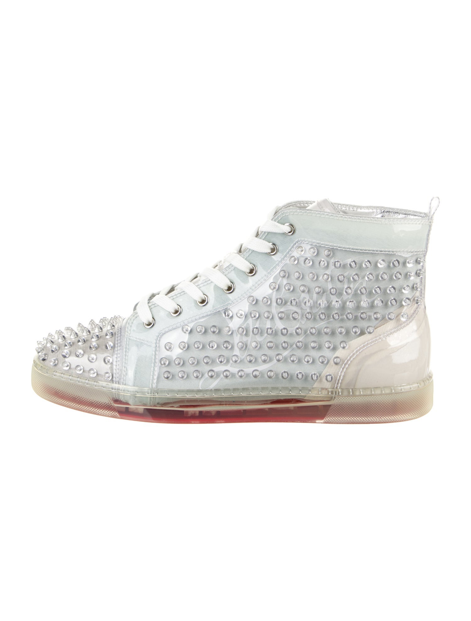 Christian Louboutin Spike Accents PVC Sneakers