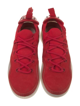 Christian Louboutin Rockstud Spike Suede Sneakers