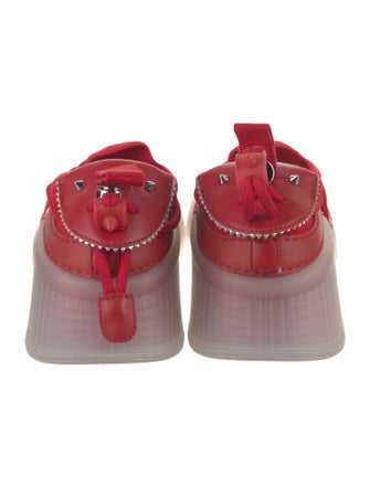 Christian Louboutin Rockstud Spike Suede Sneakers