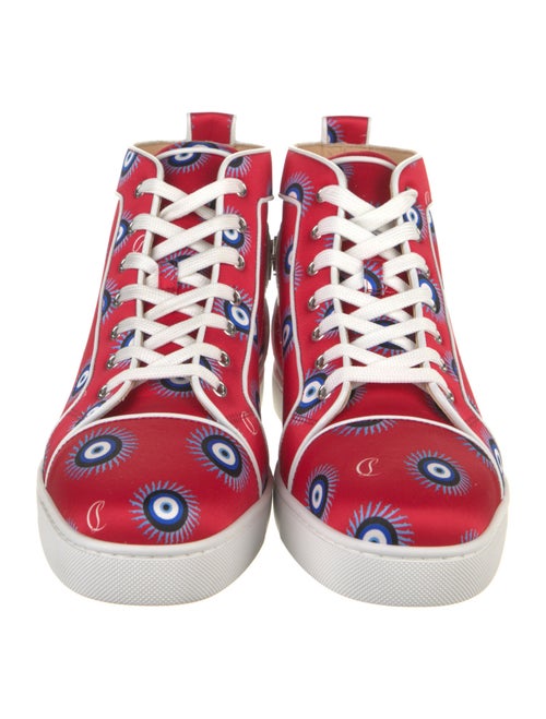 Christian Louboutin Satin Printed Sneakers