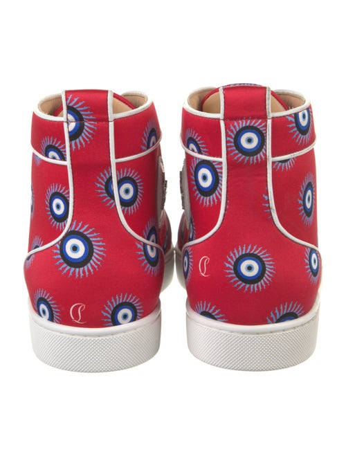 Christian Louboutin Satin Printed Sneakers