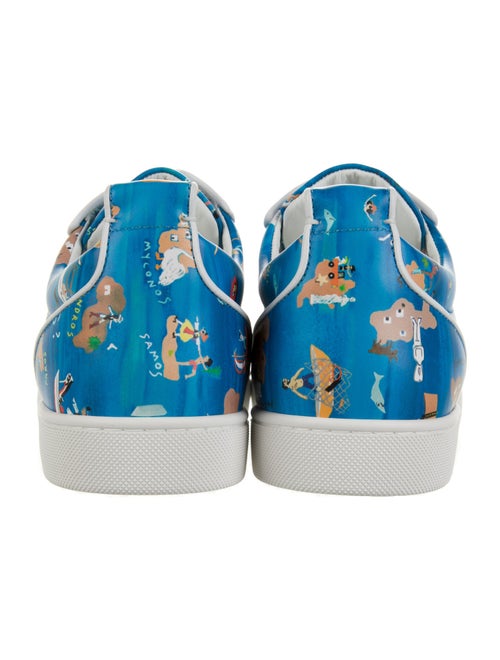 Christian Louboutin Spike Accents Leather Sneakers