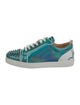 Christian Louboutin Patent Leather Colorblock Pattern Chunky Sneakers