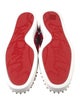 Christian Louboutin Spike Accents Satin Sneakers