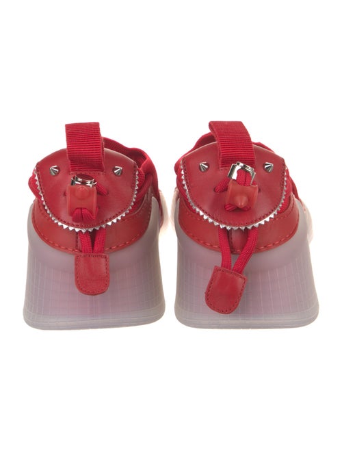 Christian Louboutin Suede Colorblock Pattern Sneakers