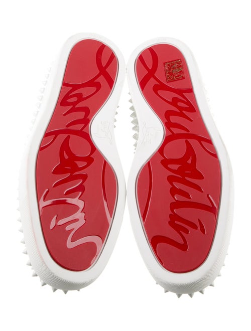 Christian Louboutin Spike Accents Leather Sneakers