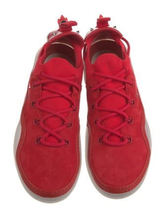 Christian Louboutin Rockstud Spike Suede Sneakers