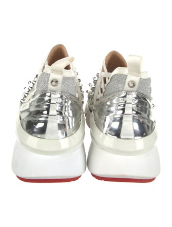 Christian Louboutin Printed Studded Accents Athletic Sneakers