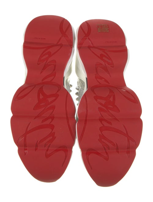 Christian Louboutin Printed Studded Accents Athletic Sneakers