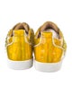 Christian Louboutin Patent Leather Studded Accents Sneakers