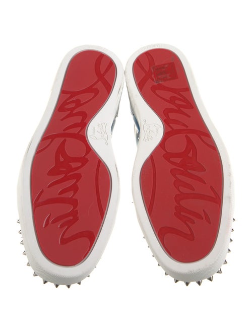 Christian Louboutin Spike Accents Leather Sneakers