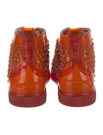 Christian Louboutin Spike Accents PVC Sneakers