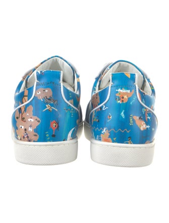 Christian Louboutin Spike Accents Leather Sneakers