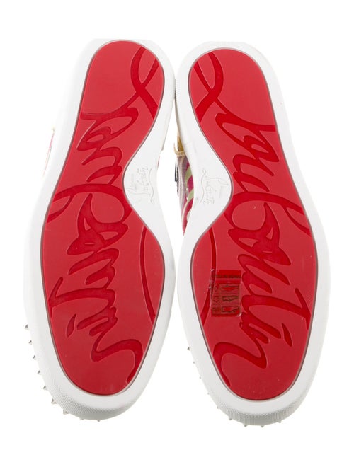 Christian Louboutin Rockstud Spike Canvas Sneakers