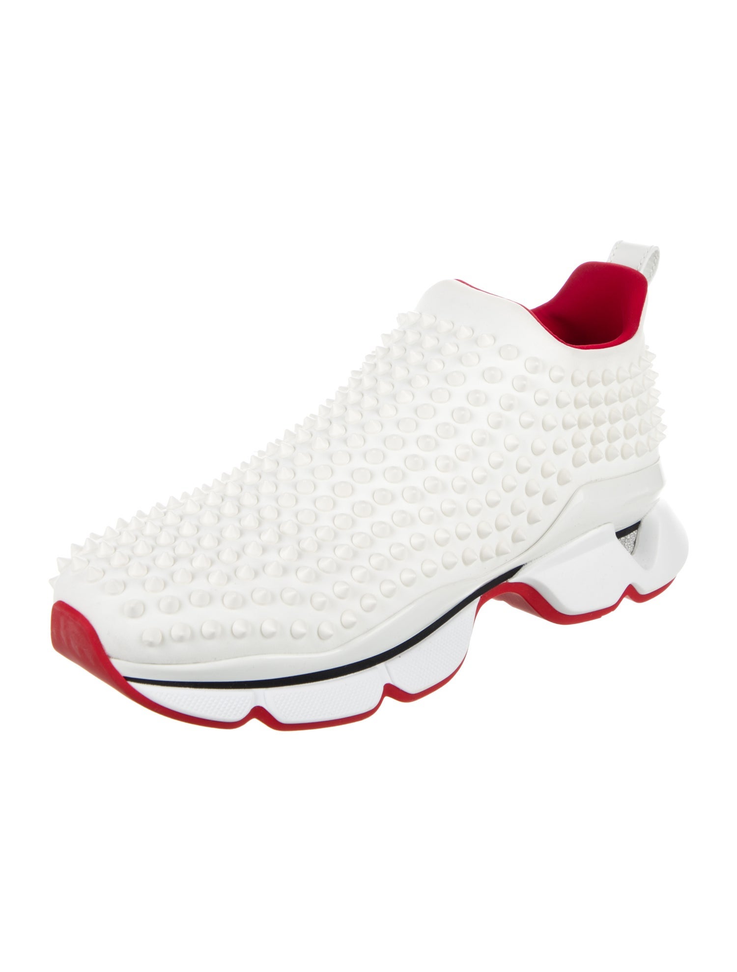 Christian Louboutin Spike Accents Neoprene Athletic Sneakers