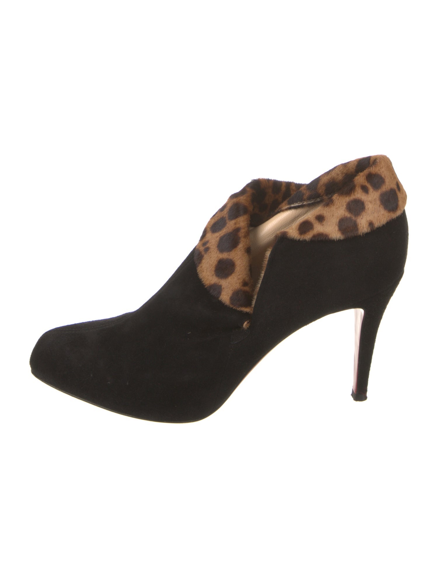 animal print lace up boots