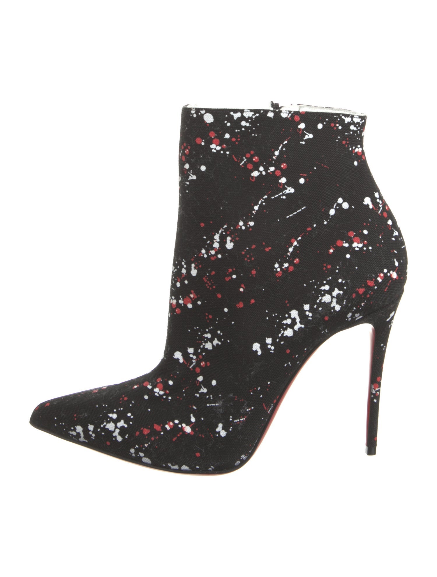 Christian Louboutin Canvas Printed Boots