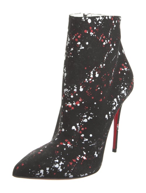 Christian Louboutin Canvas Printed Boots