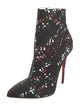 Christian Louboutin Canvas Printed Boots