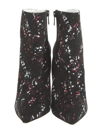 Christian Louboutin Canvas Printed Boots