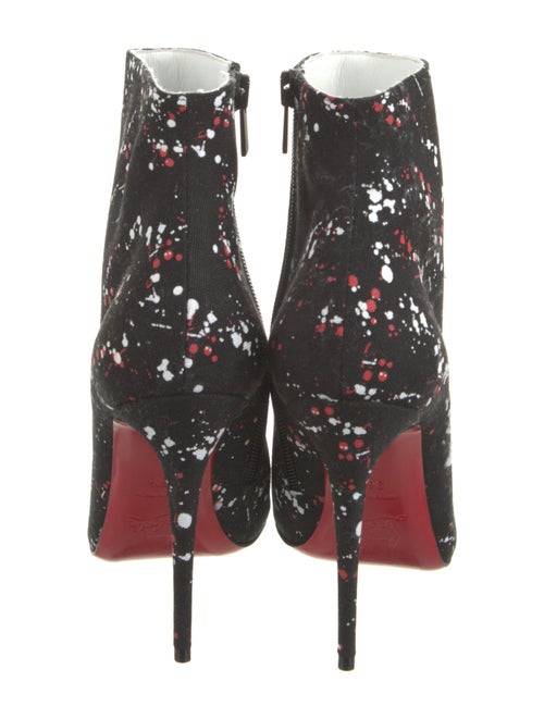 Christian Louboutin Canvas Printed Boots