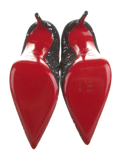 Christian Louboutin Canvas Printed Boots