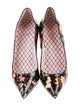 Christian Louboutin Patent Leather Floral Print Pumps