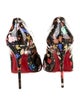 Christian Louboutin Patent Leather Floral Print Pumps