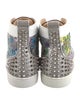 Christian Louboutin Rockstud Spike Printed Sneakers