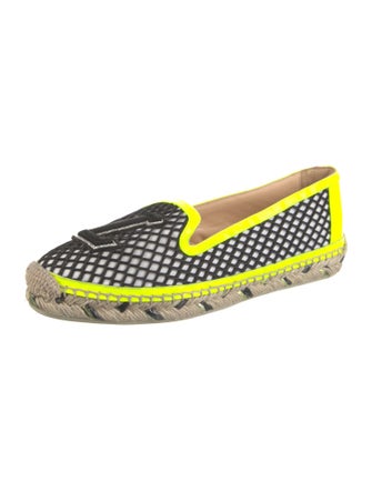 Christian Louboutin Printed Embroidered Accent Espadrilles