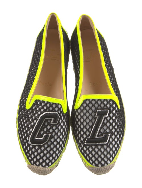 Christian Louboutin Printed Embroidered Accent Espadrilles