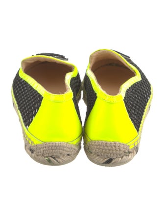 Christian Louboutin Printed Embroidered Accent Espadrilles