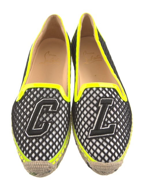 Christian Louboutin Printed Glitter Accents Espadrilles