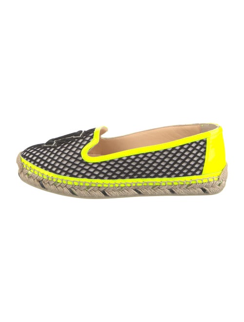 Christian Louboutin Printed Glitter Accents Espadrilles