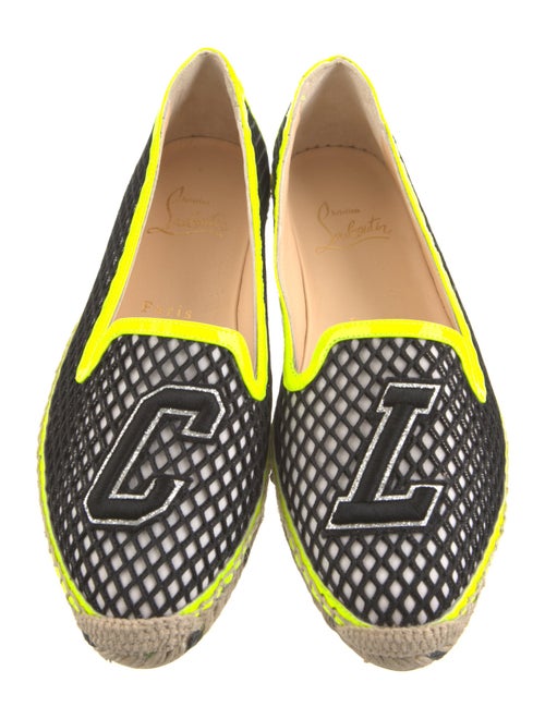 Christian Louboutin Printed Glitter Accents Espadrilles