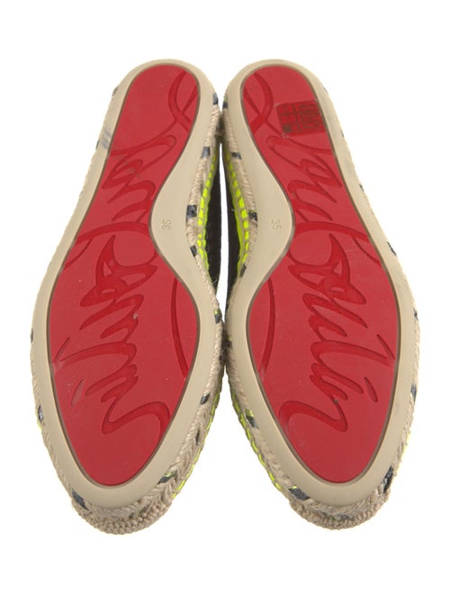 Christian Louboutin Printed Glitter Accents Espadrilles