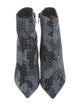 Christian Louboutin Suede Camouflage Print Boots