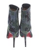 Christian Louboutin Suede Camouflage Print Boots