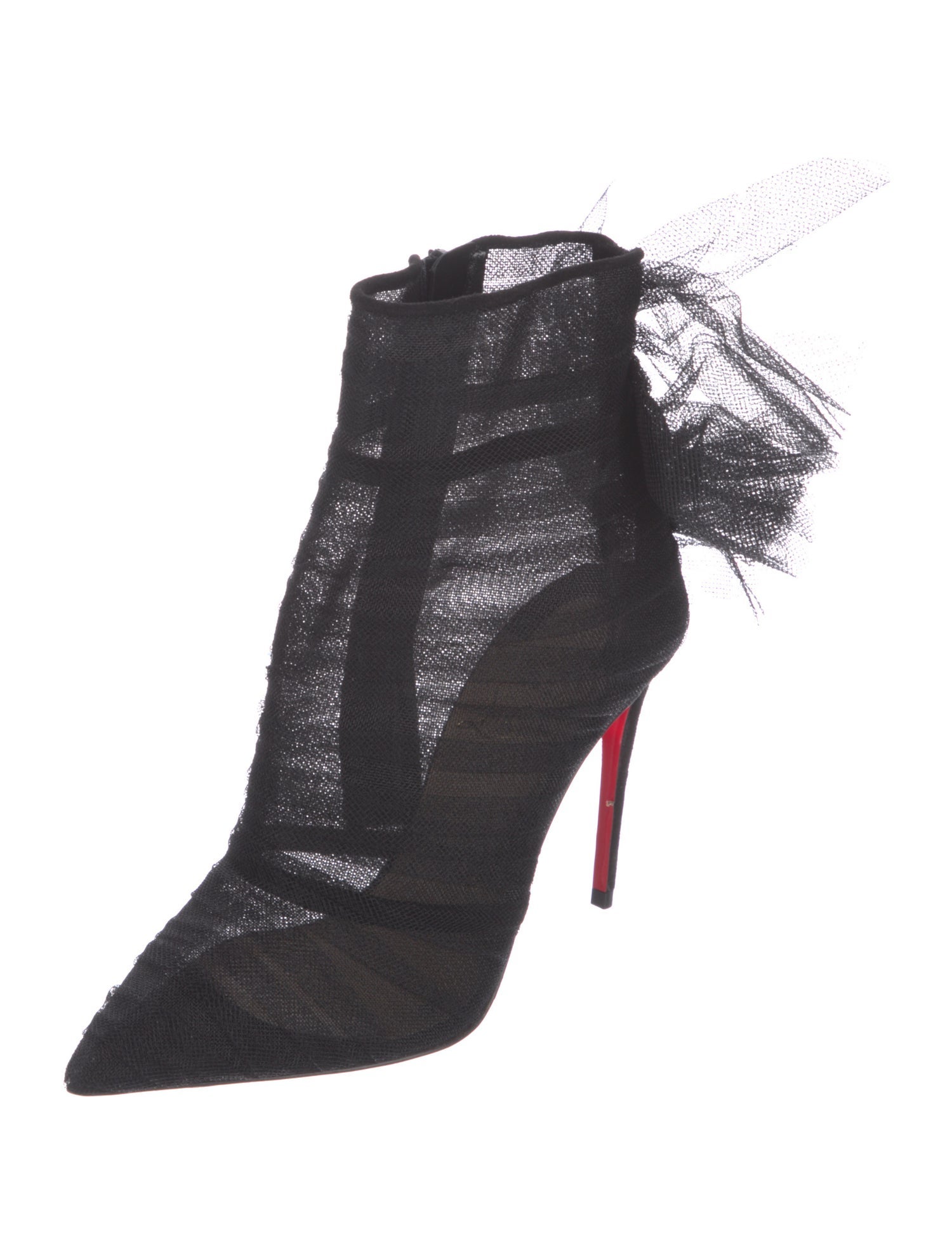 Christian Louboutin Ruffle Embellishment Boots