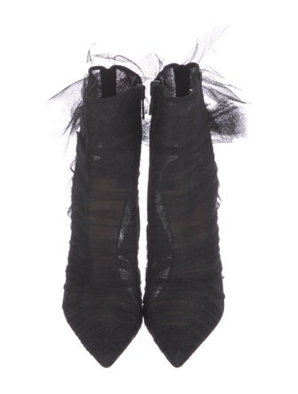 Christian Louboutin Ruffle Embellishment Boots