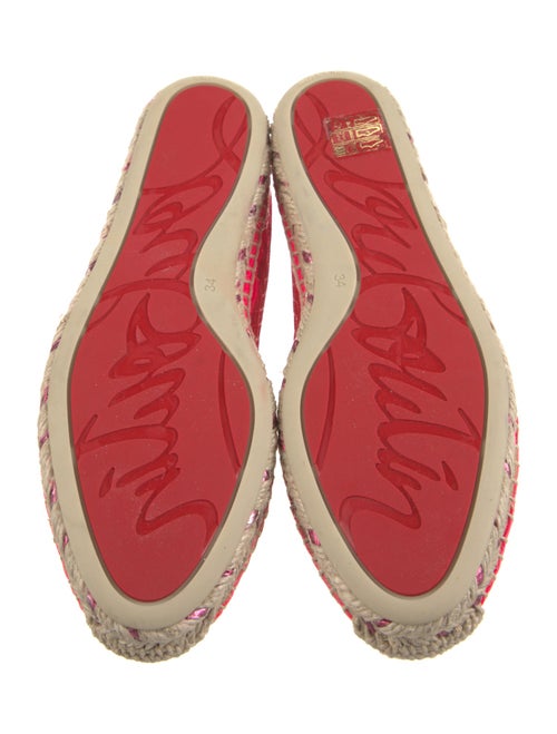 Christian Louboutin Embroidered Accent Espadrilles