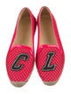 Christian Louboutin Graphic Print Glitter Accents Espadrilles