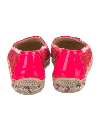 Christian Louboutin Graphic Print Glitter Accents Espadrilles