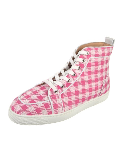Christian Louboutin Plaid Print Sneakers