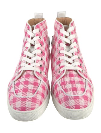 Christian Louboutin Plaid Print Sneakers