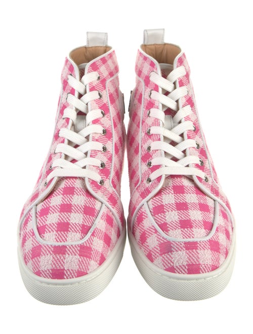 Christian Louboutin Plaid Print Sneakers