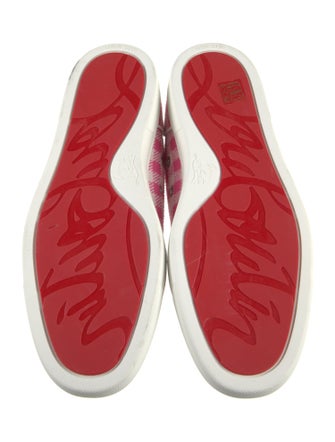 Christian Louboutin Plaid Print Sneakers