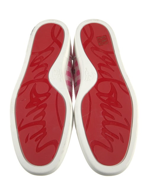 Christian Louboutin Plaid Print Sneakers